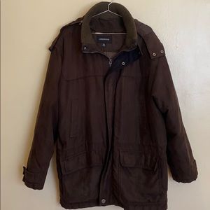 London Fog removable hood winter coat XL